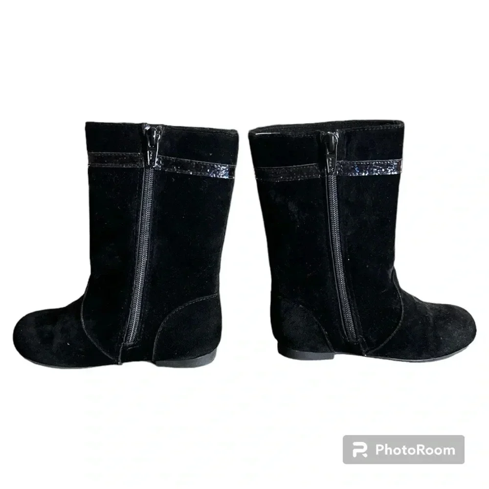 Gymboree black dress boots toddler size 8
